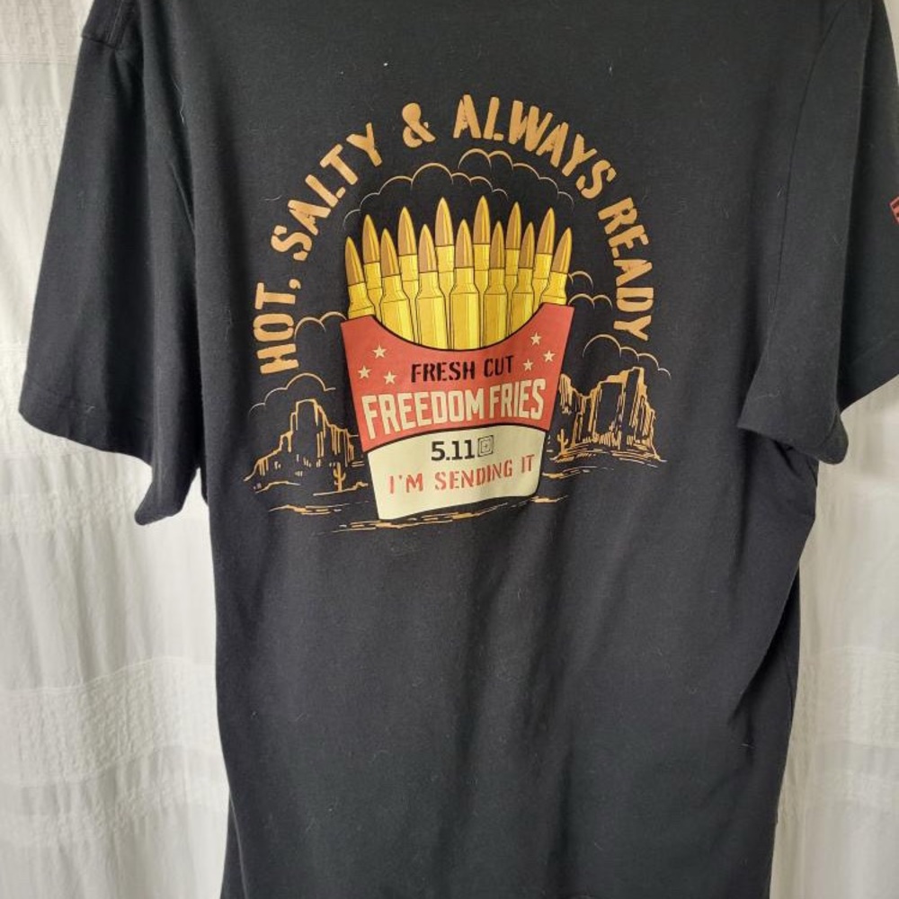 5.11 T-Shirt with Freedom Fries Design